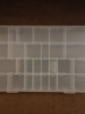 BAIT BOX - Clear Plastic Compartment Storage Box
